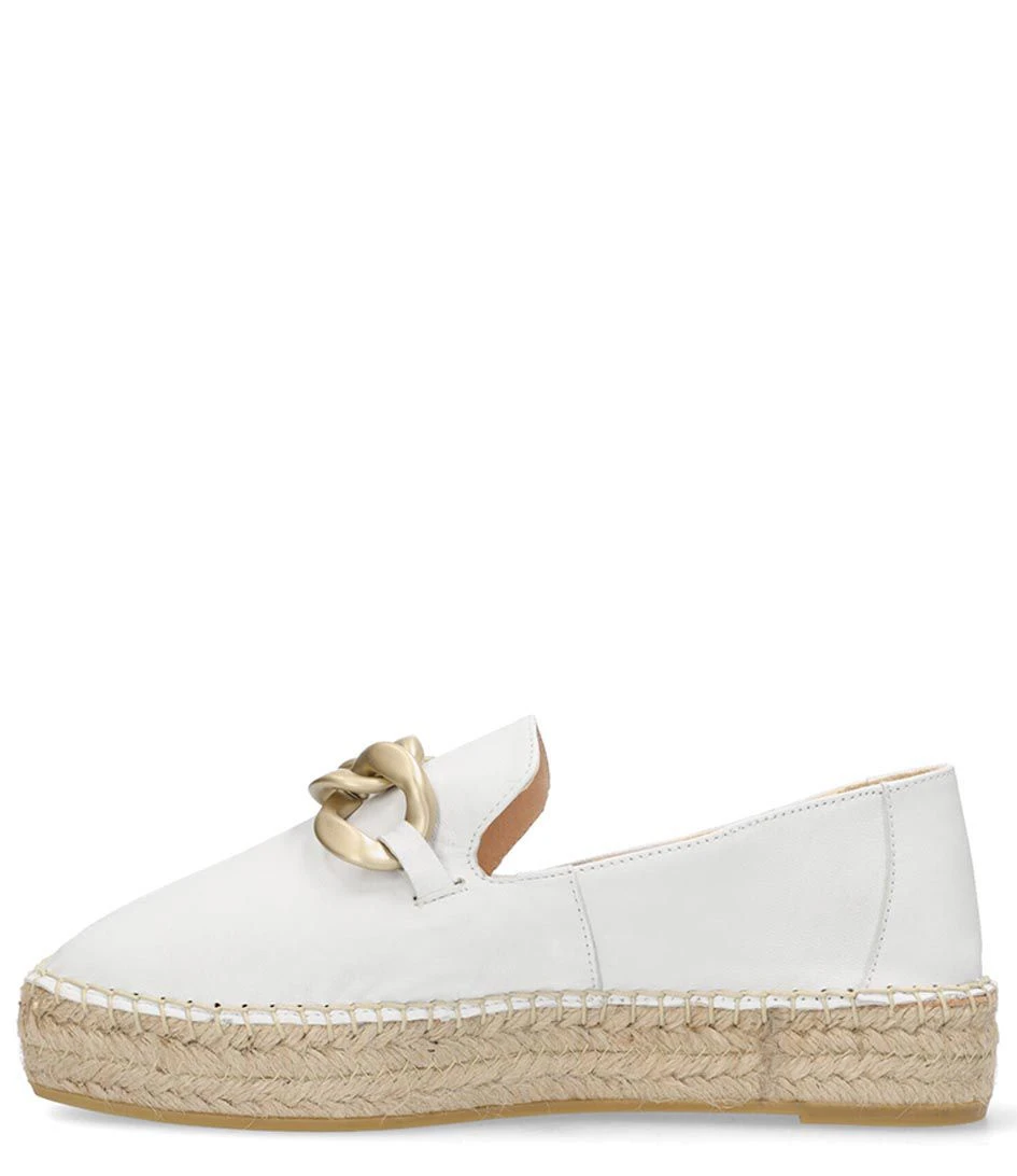 Fred De La Bretonière June Li Espadrille Leather White 5 Fred De La Bretonière June Li Espadrille Leather White – Image 5