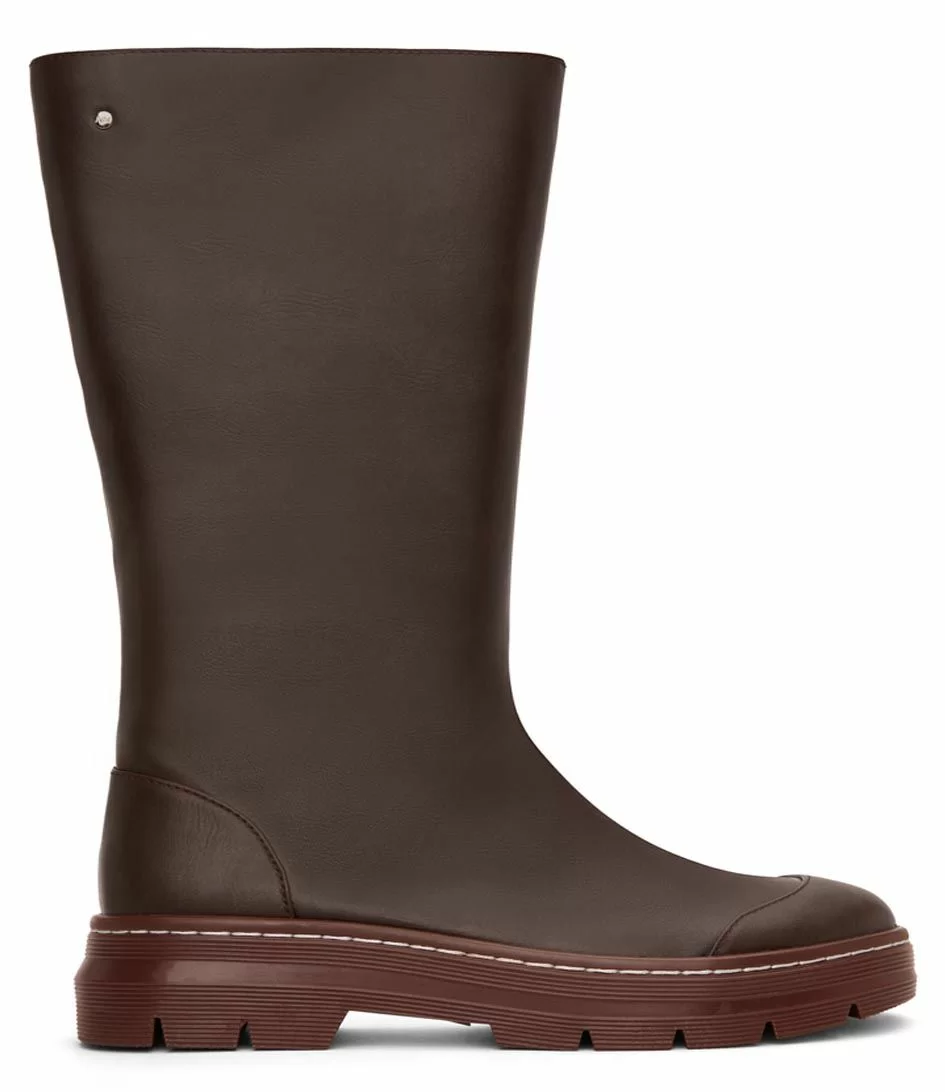Matt & Nat Sumi Tall Edgy Boot Brown 1 Matt & Nat Sumi Tall Edgy Boot Brown