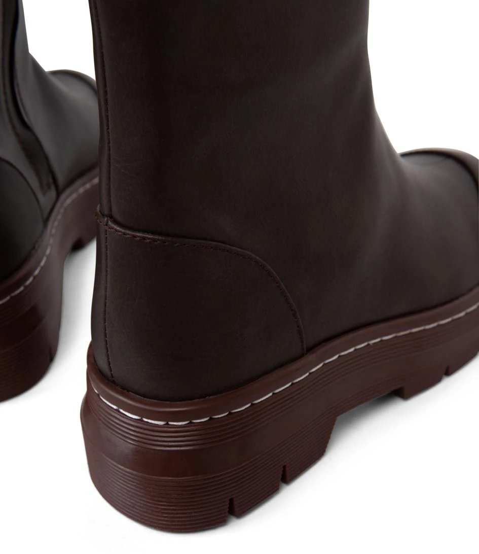 Matt & Nat Sumi Tall Edgy Boot Brown 5 Matt & Nat Sumi Tall Edgy Boot Brown – Image 5