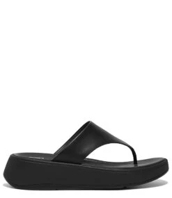 Fitflop F-Mode Flatform Toe-Post Sandals All Black