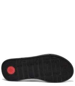 Fitflop F-Mode Flatform Toe-Post Sandals All Black -Chaussures Promotion Boutique fw4 all black 090 4