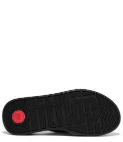 Fitflop F-Mode Flatform Cross Slides All Black -Chaussures Promotion Boutique fw5 all black 090 4