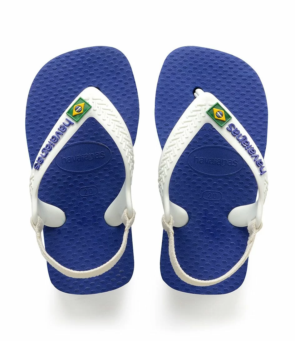 Havaianas Baby Flipflops Brasil Logo Marine Blue 1 Havaianas Baby Flipflops Brasil Logo Marine Blue