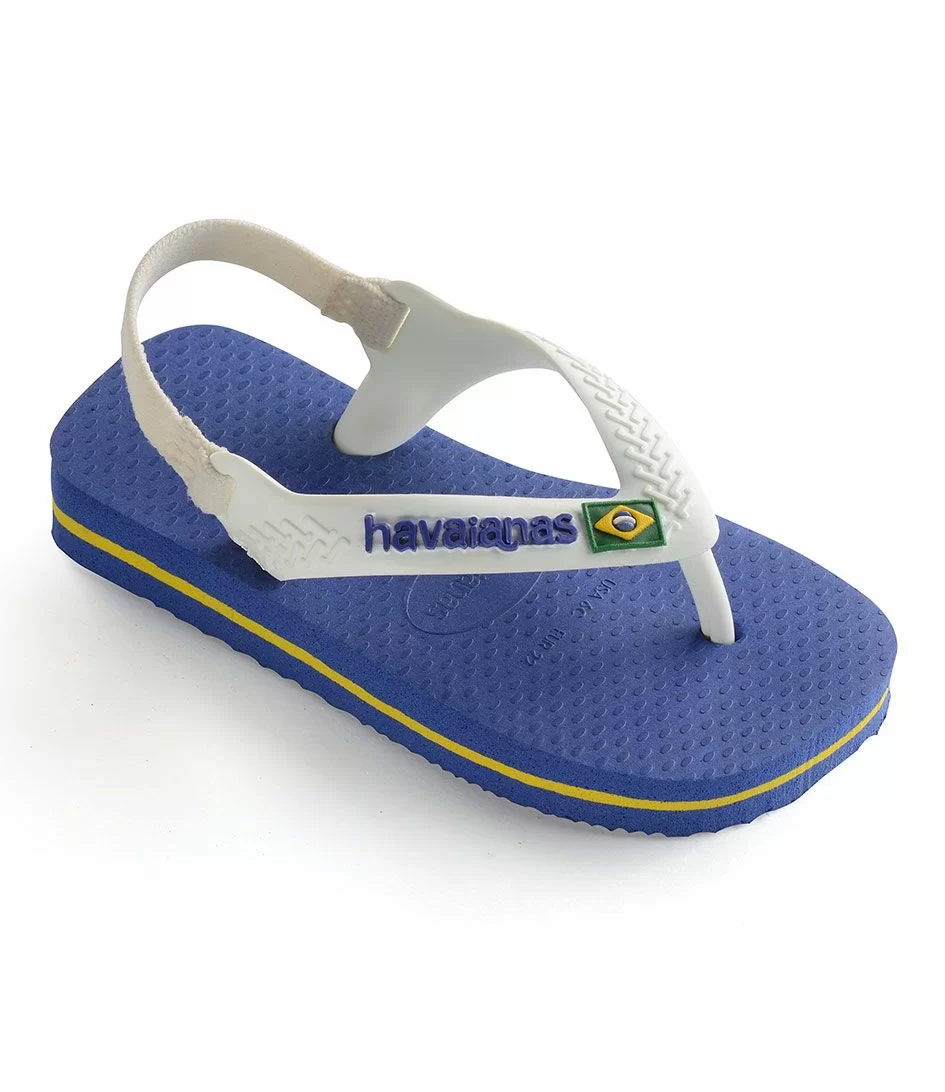 Havaianas Baby Flipflops Brasil Logo Marine Blue 3 Havaianas Baby Flipflops Brasil Logo Marine Blue – Image 3