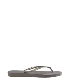 Havaianas Kids Flipflops Slim Steel Grey -Chaussures Promotion Boutique havaianas kids flipflops slim steel grey 5178 4000030 s8 side details