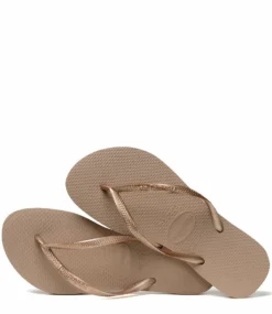 Havaianas Flipflops Slim Rose Gold Colored -Chaussures Promotion Boutique havaianas slipper slim rosegoud 2 jpg
