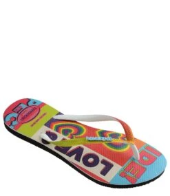 Havaianas Flipflops Slim Pride Rainbow Black -Chaussures Promotion Boutique havaianas slippers slimpriderainbow 4146922 1