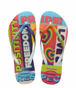 Havaianas Flipflops Slim Pride Rainbow Black