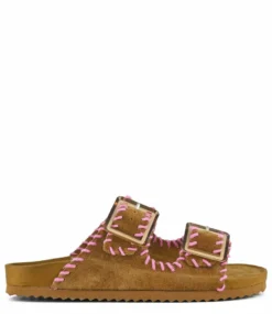 Colors Of California Cow Suede Bio With Stitching Tan