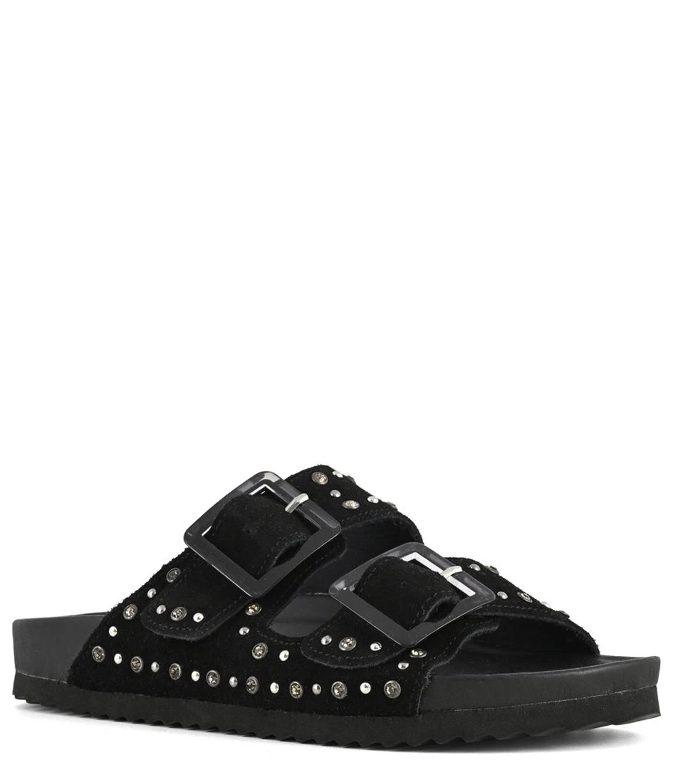 Colors Of California Cow Suede Bio With Studs Black 2 Colors Of California Cow Suede Bio With Studs Black – Image 2