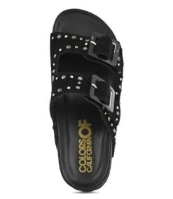 Colors Of California Cow Suede Bio With Studs Black 5 Colors Of California Cow Suede Bio With Studs Black -Chaussures Promotion Boutique hc bio304 bla 3