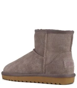 Colors Of California Boot In Glitter Suede Taupe -Chaussures Promotion Boutique hc yw001gli tau 3