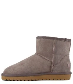 Colors Of California Boot In Glitter Suede Taupe -Chaussures Promotion Boutique hc yw001gli tau 4