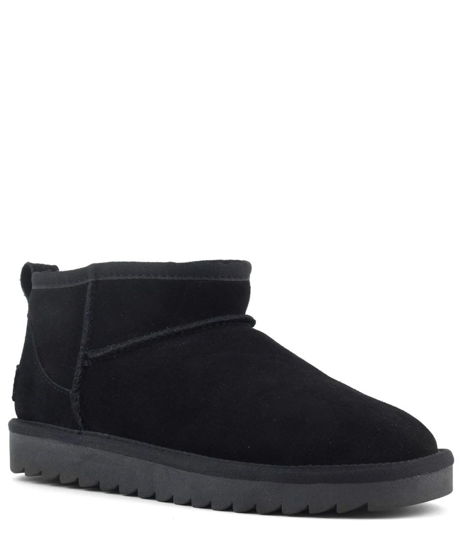 Colors Of California Short Winter Boot In Suede Black 2 Colors Of California Short Winter Boot In Suede Black – Image 2