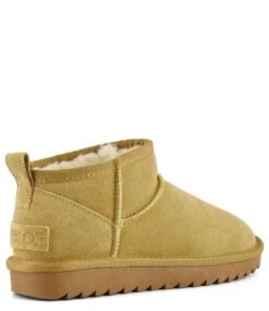 Colors Of California Short Winter Boot In Suede Camel -Chaussures Promotion Boutique hc yw078 cam 3