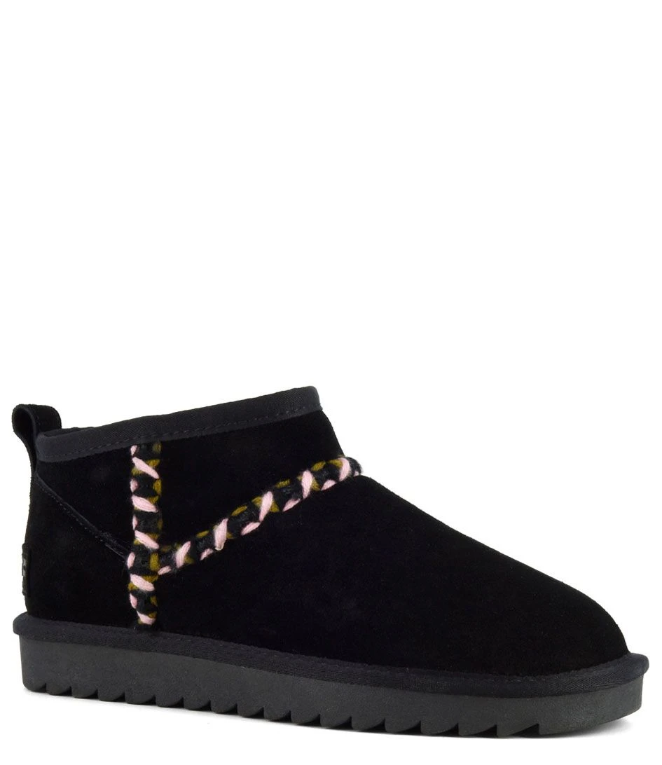 Colors Of California Short Winter Boot Mul Stitch Black 2 Colors Of California Short Winter Boot Mul Stitch Black – Image 2