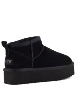 Colors Of California Platform Winter Boot In Suede Black -Chaussures Promotion Boutique hc ywpla01 bla 3