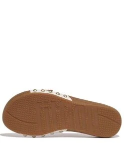 Fitflop Iqushion Adjustable Buckle Slides Urban White -Chaussures Promotion Boutique hf1 urban white 194 4