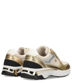 MEXX Sneaker Nyxa Gold/White -Chaussures Promotion Boutique mirl1008741w 01 8603 3
