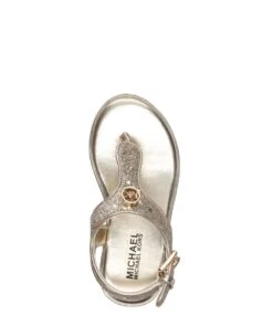 MICHAEL KORS KIDS Brandy Zahara Pale Gold Glitter -Chaussures Promotion Boutique mk100981 5