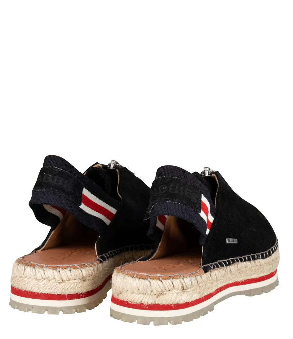 Espadrille Sandal Zipper Black 4 Espadrille Sandal Zipper Black – Image 4