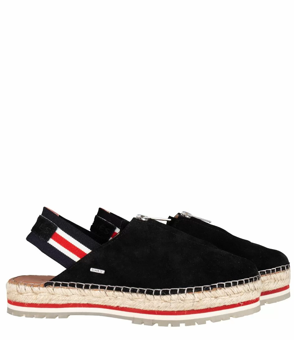 Espadrille Sandal Zipper Black 3 Espadrille Sandal Zipper Black – Image 3