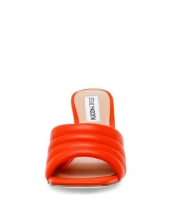 Steve Madden Tempt Sandal Orange 9 Steve Madden Tempt Sandal Orange -Chaussures Promotion Boutique sm11001922 02002 575 04