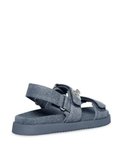 Steve Madden Mona Sandal Denim Fabric -Chaussures Promotion Boutique sm11002535 denim 3