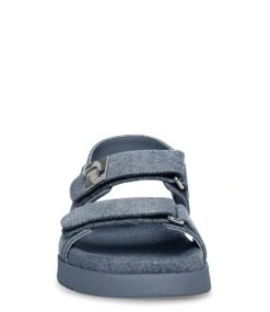 Steve Madden Mona Sandal Denim Fabric -Chaussures Promotion Boutique sm11002535 denim 4