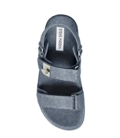 Steve Madden Mona Sandal Denim Fabric -Chaussures Promotion Boutique sm11002535 denim 5