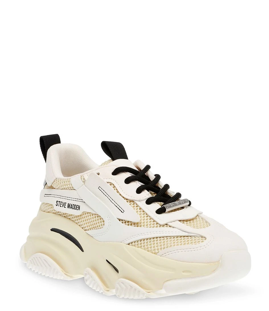 Steve Madden Possession-E Sneaker Off White/Beige 2 Steve Madden Possession-E Sneaker Off White/Beige – Image 2