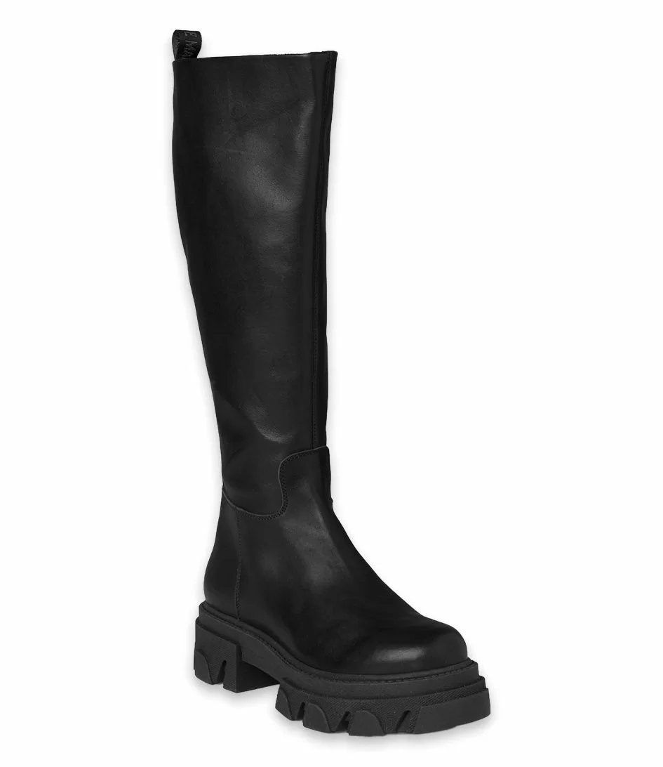 Steve Madden Mana Boot Black Leather 2 Steve Madden Mana Boot Black Leather – Image 2