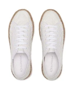 Superga 2790 Rope Macrame Rhombus White -Chaussures Promotion Boutique sups3126pw900 4
