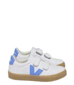Veja Small Esplar Chromefree Leather Extra-White-Aqua-Natural