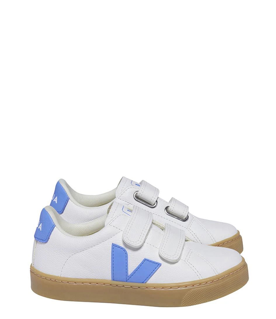 Veja Small Esplar Chromefree Leather Extra-White-Aqua-Natural 1 Veja Small Esplar Chromefree Leather Extra-White-Aqua-Natural