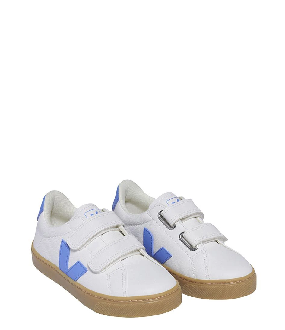 Veja Small Esplar Chromefree Leather Extra-White-Aqua-Natural 2 Veja Small Esplar Chromefree Leather Extra-White-Aqua-Natural – Image 2