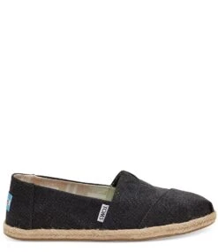 Toms Classic Espadrilles Washed Black Washed