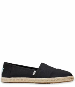Toms Women Espadrille Alpargata Rope Black