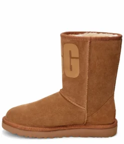 Ugg Classic Short Rubber Logo Chestnut -Chaussures Promotion Boutique ugg 1108230 classic short rubber logo chestnut 3 jpg