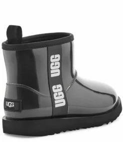 Ugg Classic Clear Mini II Black -Chaussures Promotion Boutique ugg 1112386k classic clear mini ii black back jpg