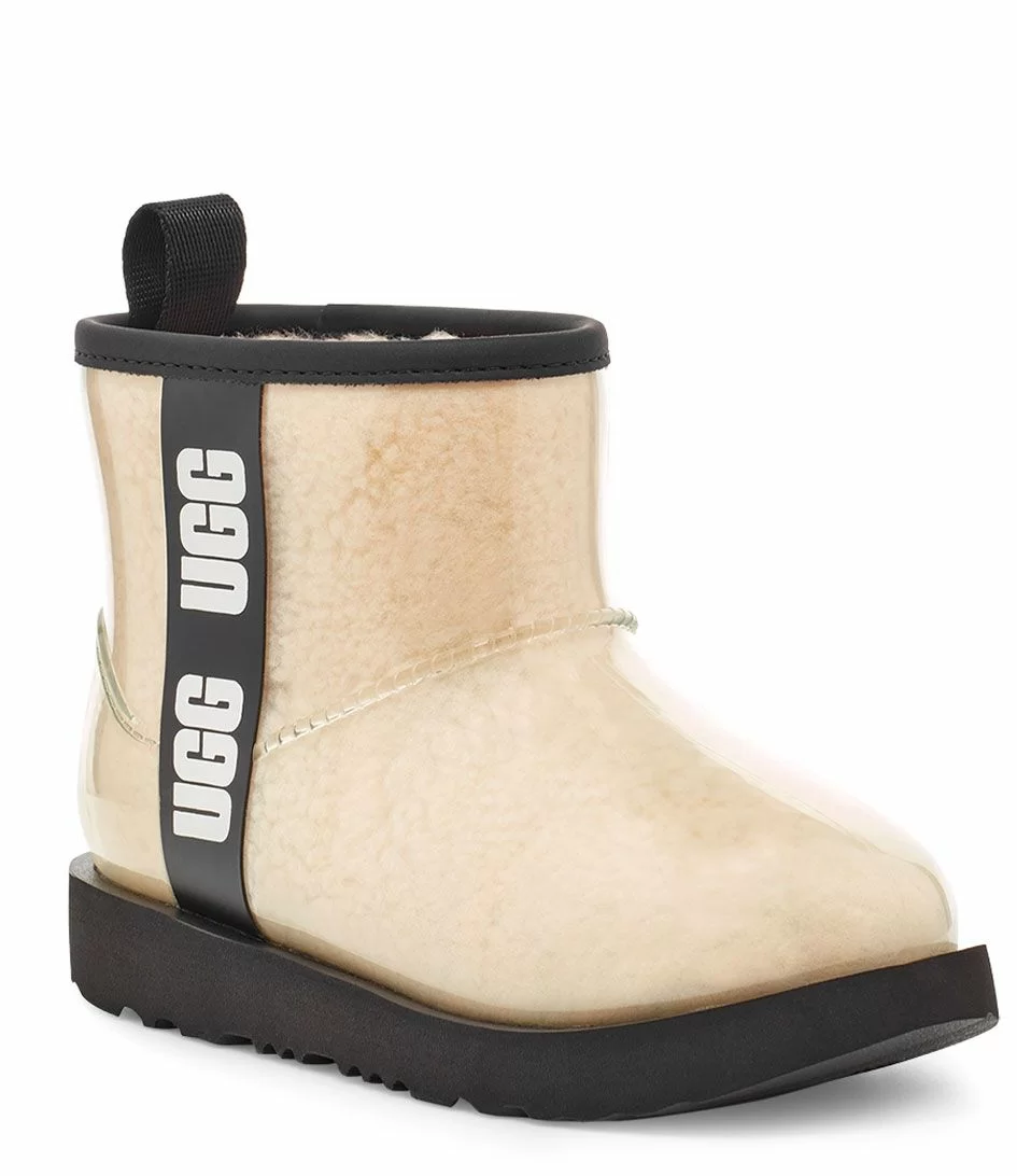 Ugg Classic Clear Mini II Natural / Black 2 Ugg Classic Clear Mini II Natural / Black – Image 2