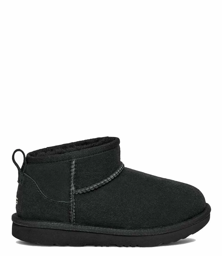 Ugg Kids Classic Ultra Mini Black 1 Ugg Kids Classic Ultra Mini Black