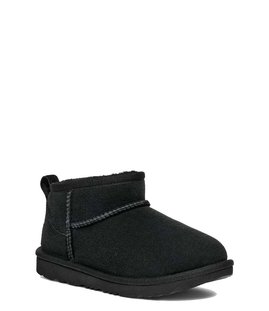 Ugg Kids Classic Ultra Mini Black 2 Ugg Kids Classic Ultra Mini Black – Image 2