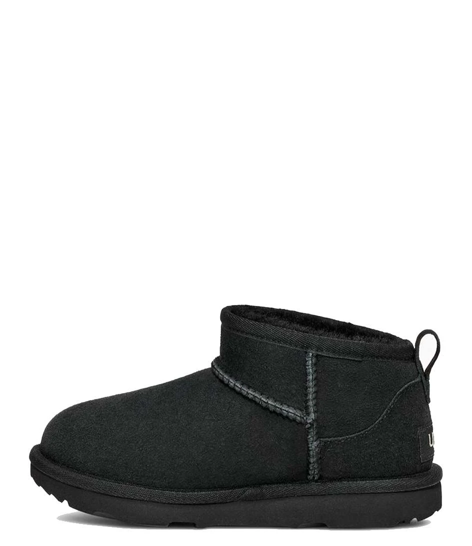 Ugg Kids Classic Ultra Mini Black 3 Ugg Kids Classic Ultra Mini Black – Image 3