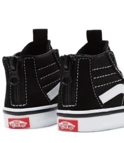 Vans TD SK8-Hi Zip Black/White 7 Vans TD SK8-Hi Zip Black/White -Chaussures Promotion Boutique vans vn000xg5y281 td sk8 hi zip zwart achter