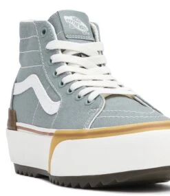 Vans UA Sk8-Hi Tapered Stacked Canvas Green Milieu 9 Vans UA Sk8-Hi Tapered Stacked Canvas Green Milieu -Chaussures Promotion Boutique vn0005u2yv2 4