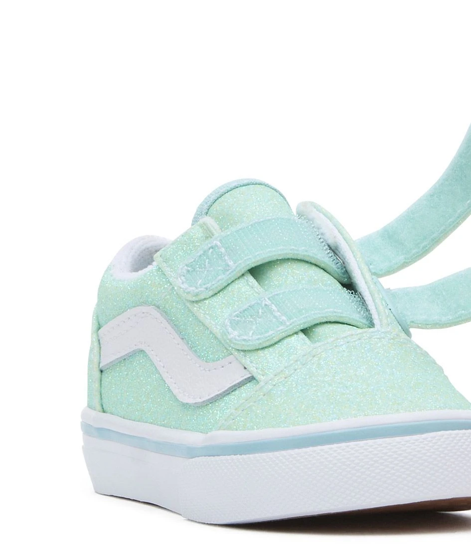 Vans Old Skool V Glitter Pastel Blue 5 Vans Old Skool V Glitter Pastel Blue – Image 5