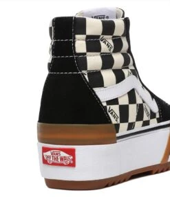 Vans UA SK8-Hi Stacked Checkerboard Multi True White -Chaussures Promotion Boutique vn0a4btwvlv1 3