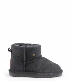 Warmbat Wallaby Kids Suede Dark Grey