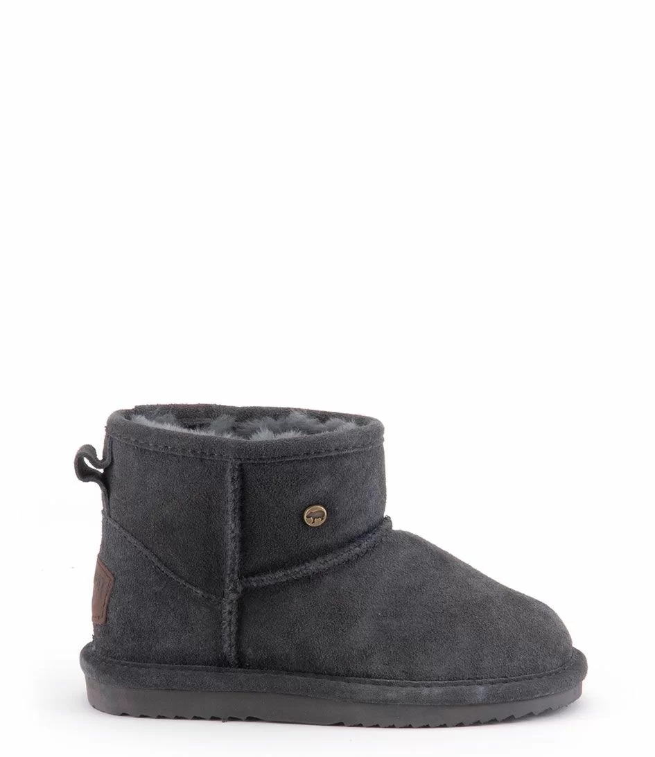 Warmbat Wallaby Kids Suede Dark Grey 1 Warmbat Wallaby Kids Suede Dark Grey